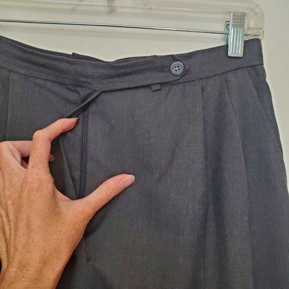 Pendleton gray wool pleat front pants lined - Picture 3 of 12